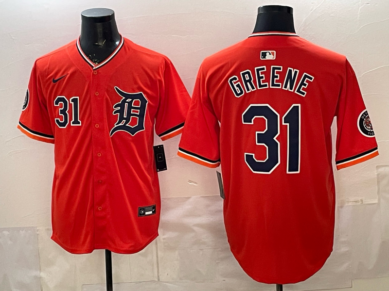 Men Detroit Tigers #31 Greene orange Game Nike MLB Jersey 2026032005